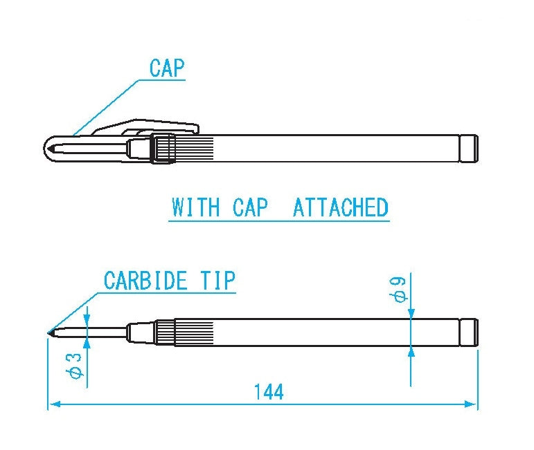 Combination carbide tipped scribe / center punch (AP-S)