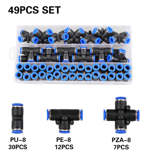 49PCS/Box Set Pneumatic Fittings