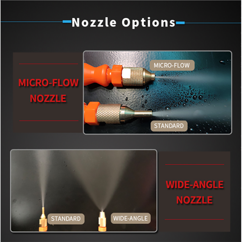 Mist Lubrication Spray System 2 Nozzles Head