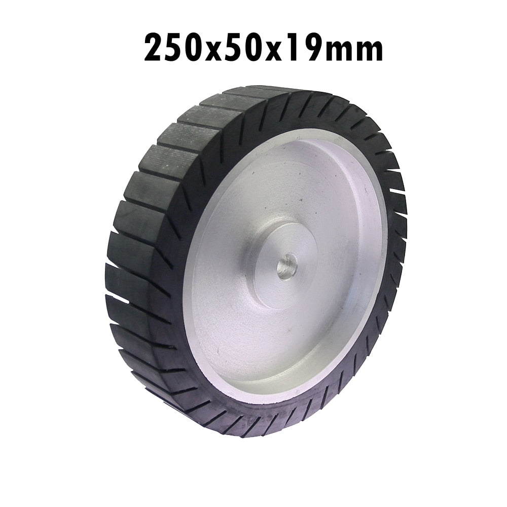 250 x 50mm Centrifugal Rubber Contact Wheel 10"