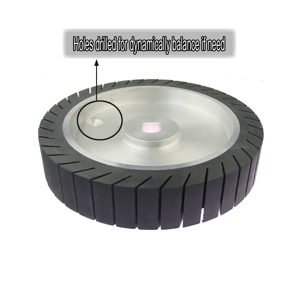 250 x 50mm Centrifugal Rubber Contact Wheel 10"