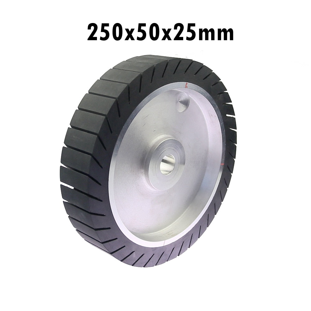 250 x 50mm Centrifugal Rubber Contact Wheel 10"