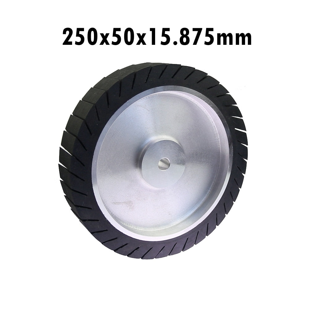 250 x 50mm Centrifugal Rubber Contact Wheel 10"