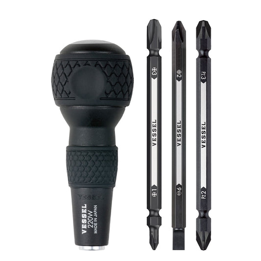Ball Grip Screwdriver Set with Replacement Bits