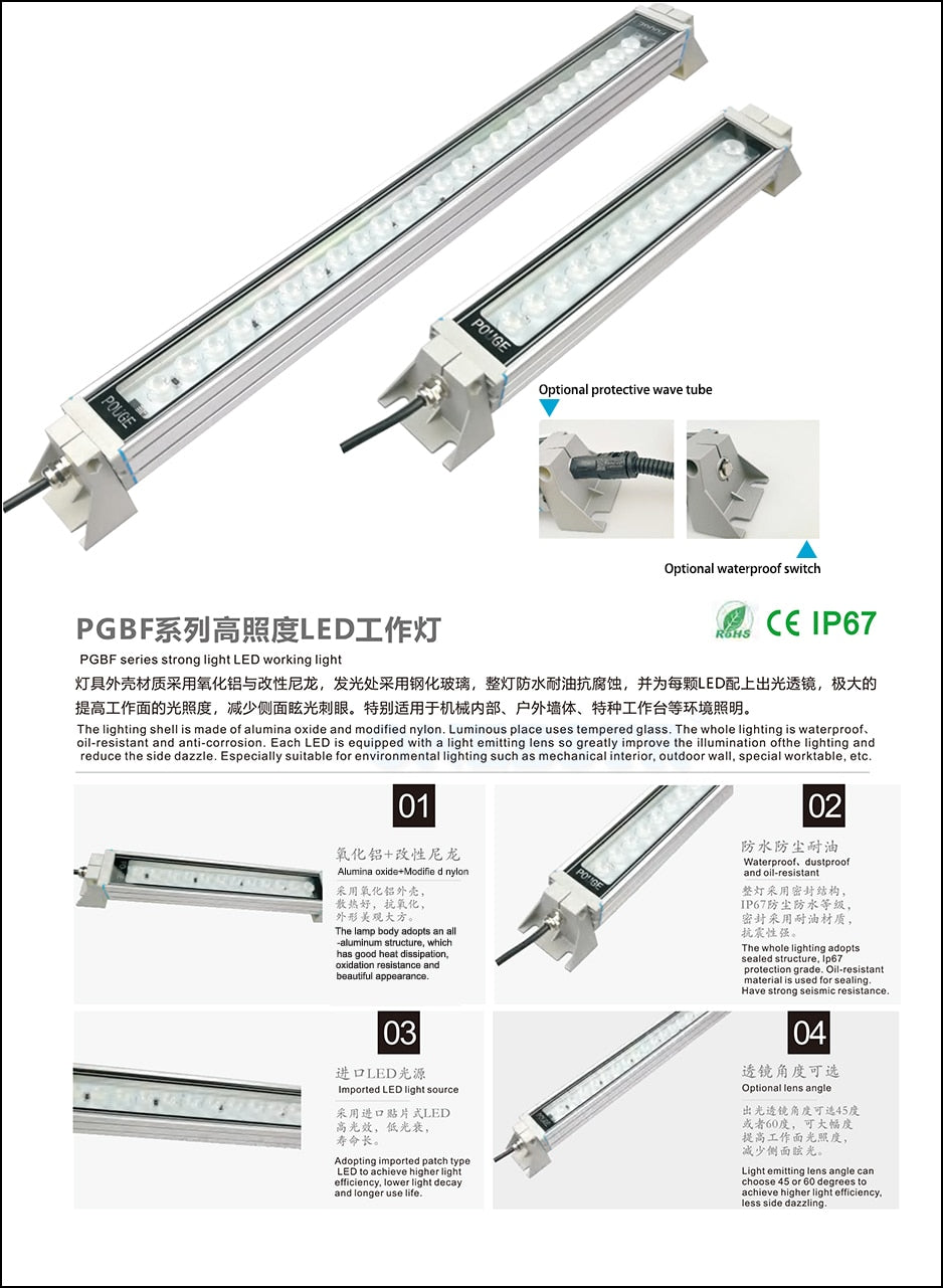 24V/220V LED  Machine Tool Light